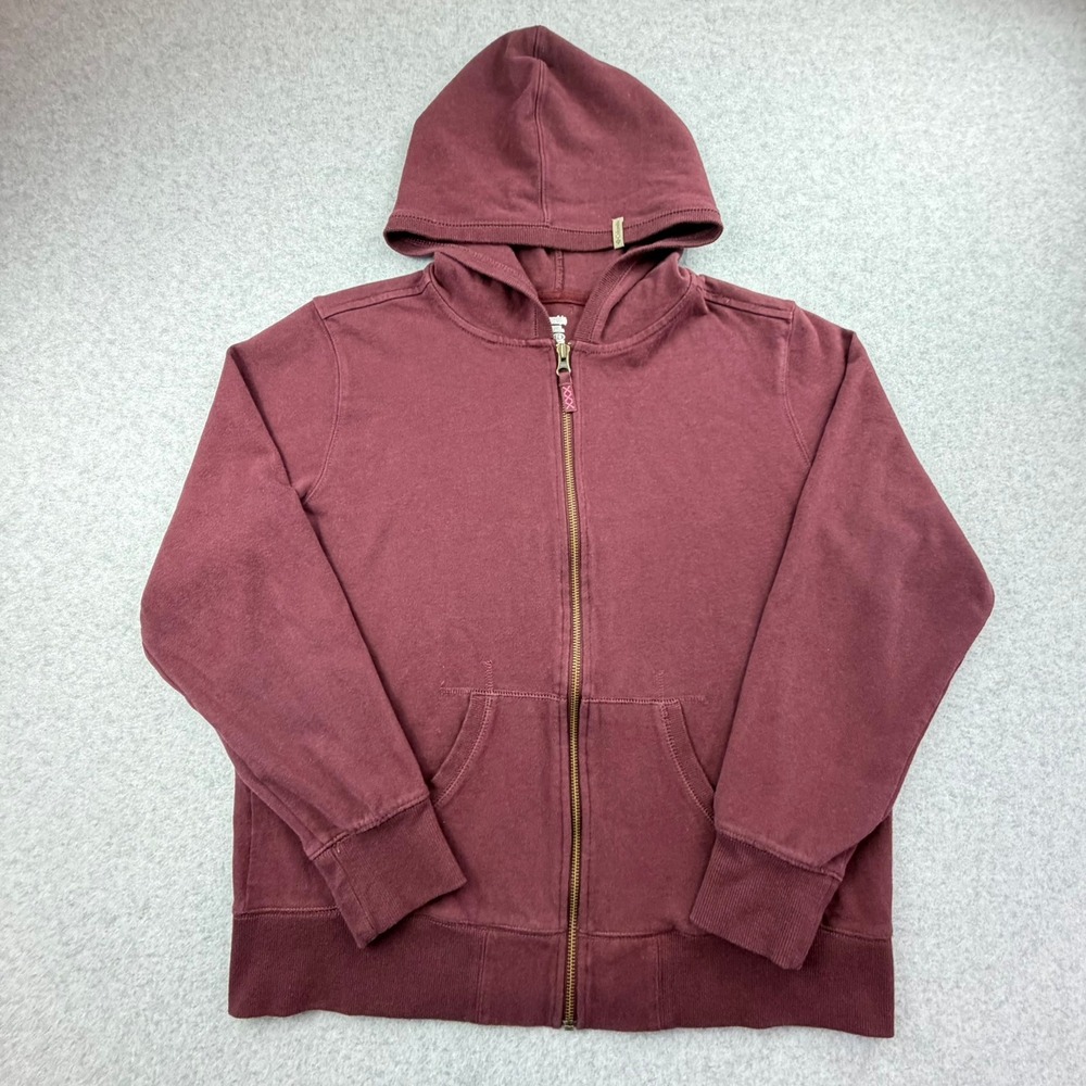 Columbia Sportswear Womens XL Full Zip Hoodie Burgundy Jacket Sweatshirt